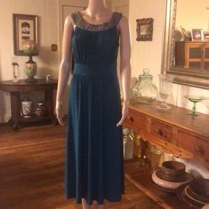 Sandra midi dress teal M